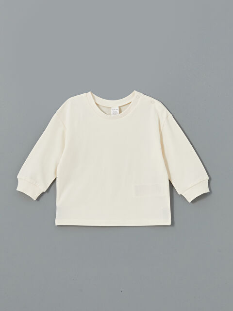 LCW baby Bisiklet Yaka Erkek Bebek Tişört - S55459Z1-YG7