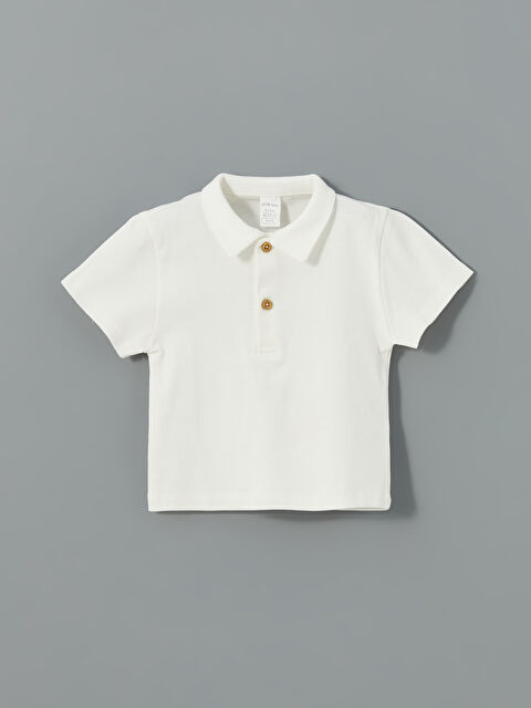 LCW baby Polo Yaka Erkek Bebek Tişört - S55484Z1-FFB