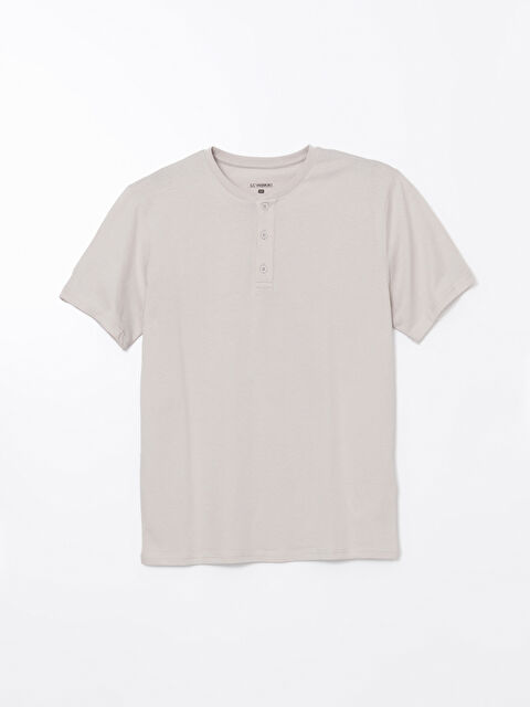 LC WAIKIKI Bisiklet Yaka Kısa Kollu Erkek Pijama Üst - S55537Z8-QYF