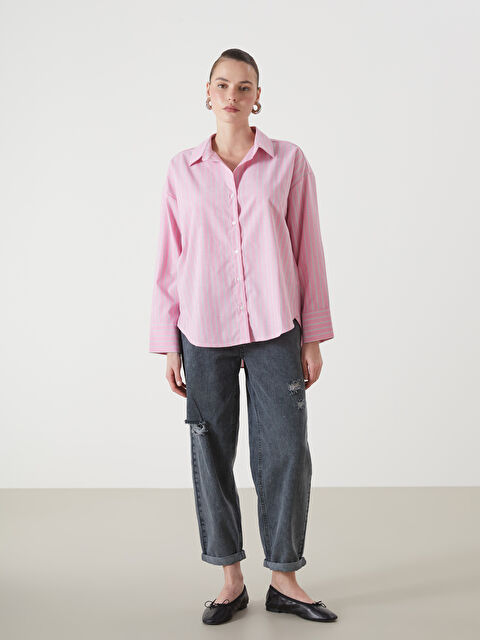 LCW Jeans Boyfriend Yırtık Detaylı Kadın Jean Pantolon - S55560Z8-327