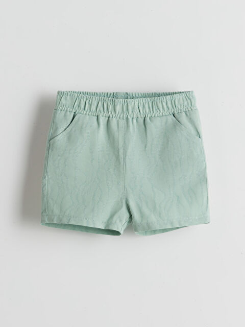 LCW baby Beli Lastikli Basic Erkek Bebek Şort - S55584Z1-RYZ