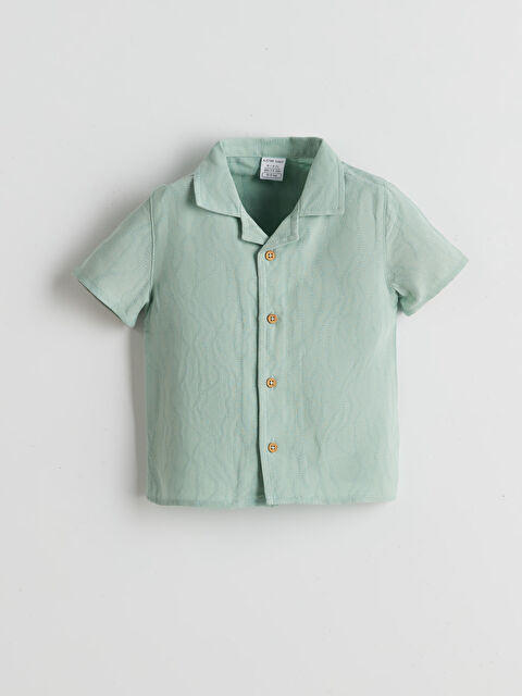 LCW baby Resort Yaka Basic Erkek Bebek Gömlek - S55585Z1-RYZ