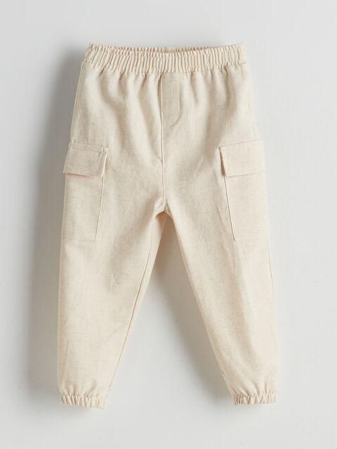 LCW baby Linen Blend Baby Boys' Cargo Trousers - S55589Z1-J1F