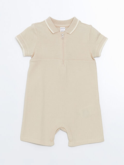 LCW baby Polo Neck Basic Baby Boys' Jumpsuit - S55664Z1-YUW
