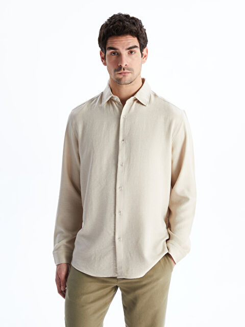 LCW Vision Regular Fit Uzun Kollu Erkek Gömlek - S55712Z8-L8T