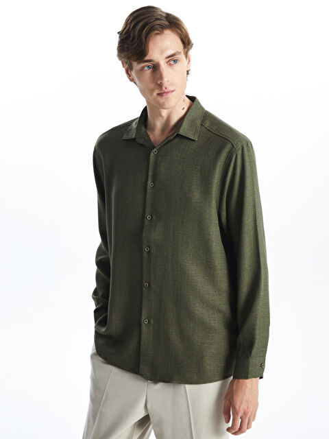 LCW Vision Regular Fit Uzun Kollu Erkek Gömlek - S55712Z8-S3L