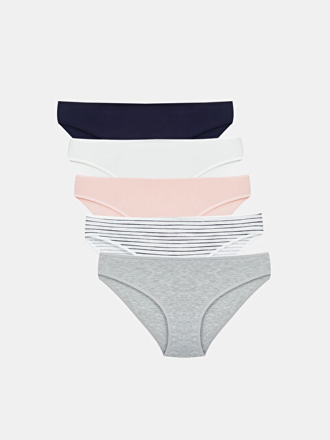 LCW Young Çizgili Bikini Külot 5'li - S55749Z8-LU7