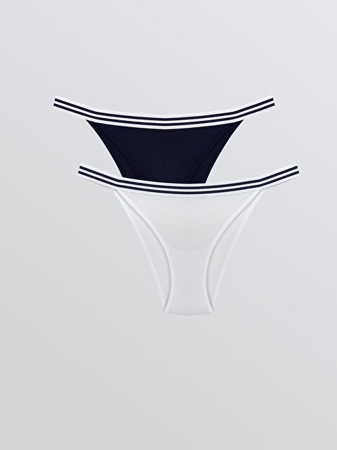 LCW Young Çizgili Brazilian Külot 2'li - S55754Z8-FFB