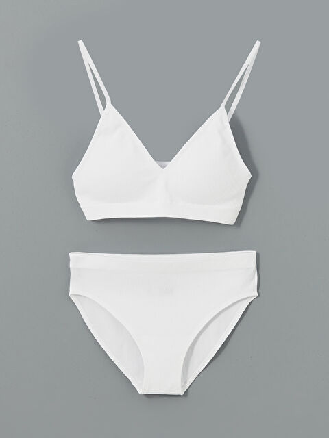 LCW Young Tak Çıkar Pedli İlk Sütyen ve Bikini Külot Takımı - S55759Z8-FDU