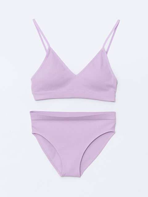 LCW Young Tak Çıkar Pedli İlk Sütyen ve Bikini Külot Takımı - S55759Z8-G3W