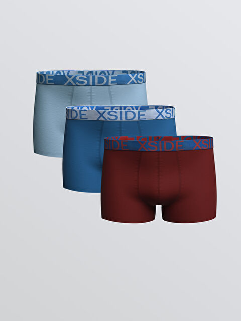 LC WAIKIKI Standart Kalıp Pamuklu Esnek Erkek Boxer 3'lü - S55868Z8-HQG