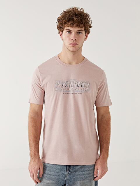 XSIDE Bisiklet Yaka Penye Erkek Tişört - S55897Z8-VKP