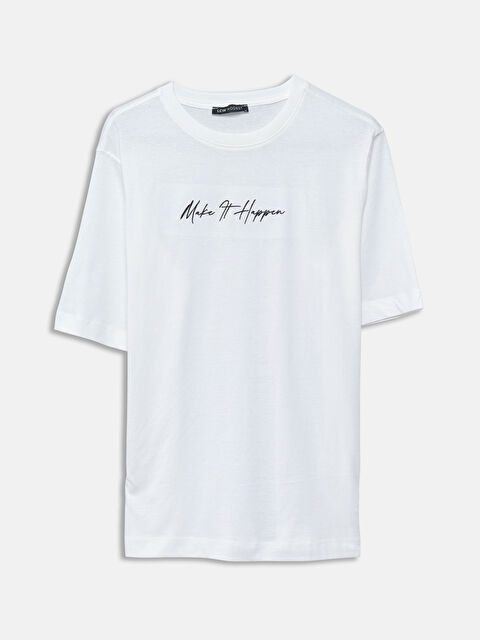 LCW Modest Crew Neck Printed Women's T-Shirt - S55919Z8-Q6K