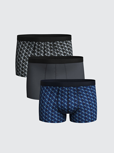 LC WAIKIKI Standart Kalıp Pamuklu Esnek Erkek Boxer 3'lü - S55949Z8-LQ9