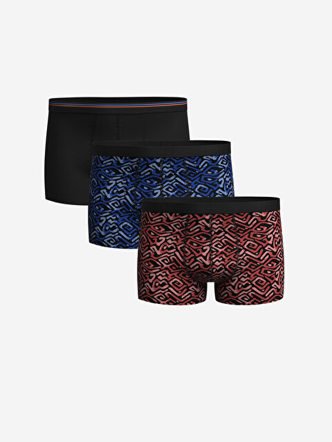 LC WAIKIKI Standart Kalıp Pamuklu Esnek Erkek Boxer 3'lü - S55953Z8-LTQ