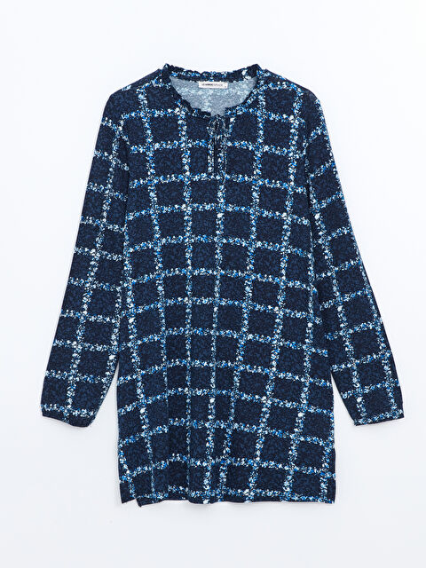 LCW Grace Bağlamalı Yaka Desenli Kadın Tunik - S56010Z8-LSJ