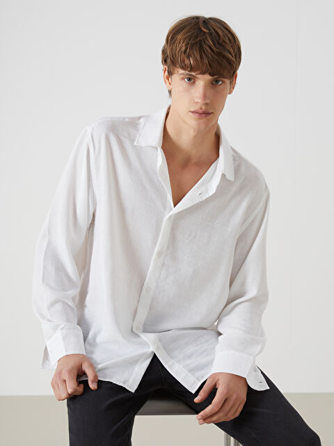 XSIDE Regular Fit Uzun Kollu Erkek Gömlek - S56016Z8-Q6K