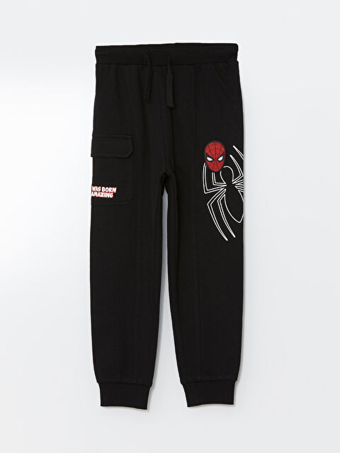LCW Kids Spider-Man Printed Boys' Jogger Sweatpants - S56022Z1-CVL