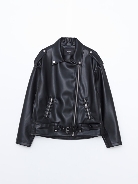 Best Leather Places That Sell Leather Jackets XSIDE Biker Neck