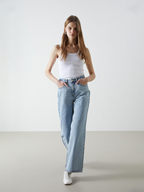 XSIDE Wideleg Kadın Jean Pantolon - S56131Z8-K9M