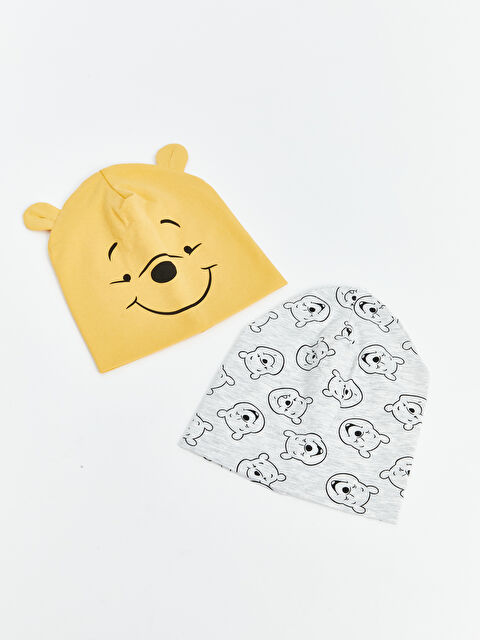 LCW baby Winnie the Pooh Printed Baby Boys' Beanie 2 Pack - S56161Z1-G3J