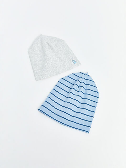 LCW baby Baskılı Erkek Bebek Bere 2'li - S56165Z1-LEN