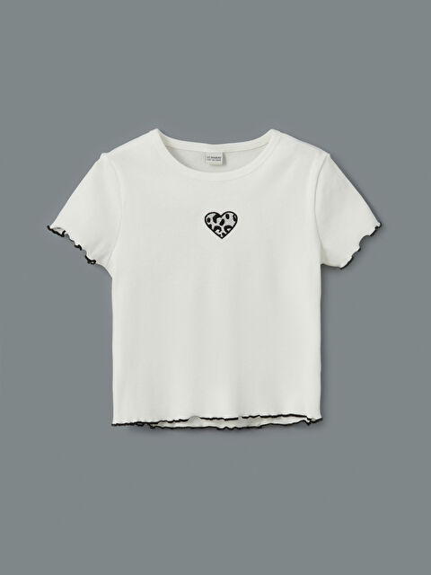 LCW Kids Bisiklet Yaka Kız Çocuk Tişört - S56190Z4-R9J