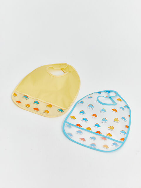 LCW baby Baskılı Erkek Bebek Mama Önlüğü 2'li - S56269Z1-LU7