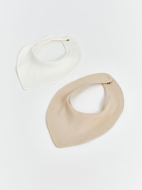 LCW baby Çıt Çıt Kapamalı Erkek Bebek Mama Önlüğü 2'li - S56275Z1-FDU