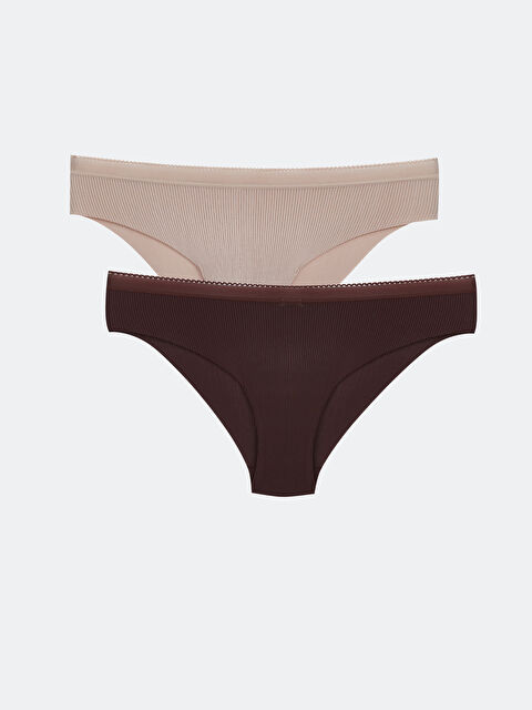 LCW DREAM Düz Bikini Külot 2'li Paket - S56297Z8-HHD