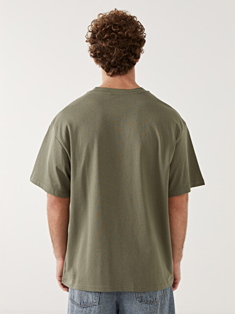XSIDE Crew Neck Short Sleeve Printed Combed Cotton Men's T-shirt