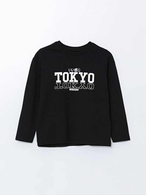 LCW Kids Bisiklet Yaka Baskılı Erkek Çocuk Tişört - S56428Z1-CVL