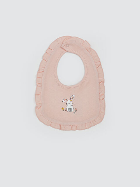 LCW baby Baskılı Kız Bebek Mama Önlüğü - S56448Z1-FXW