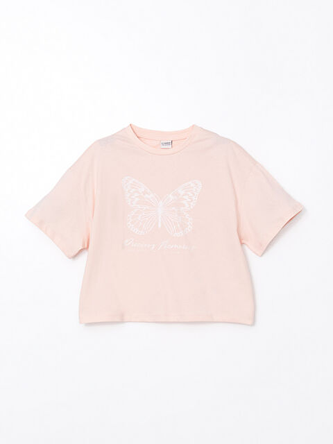 LCW Kids Bisiklet Yaka Kız Çocuk Tişört - S56466Z4-FRA