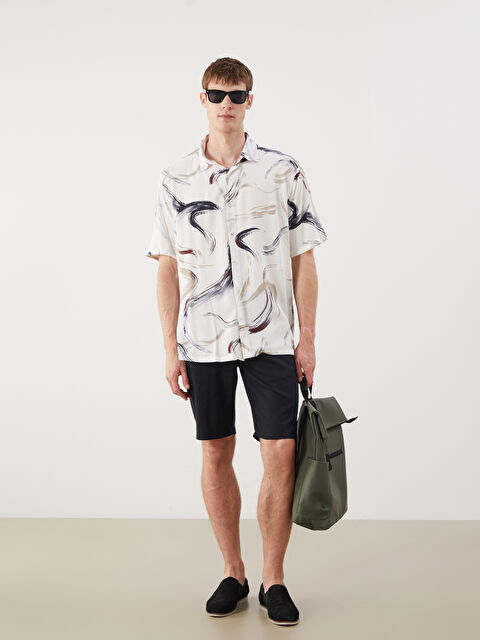 LCW Vision Standart Kalıp Keten Karışımlı Erkek Şort - S56474Z8-CVL