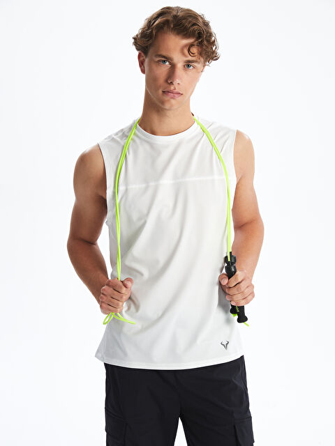 XSIDE ACTIVE Bisiklet Yaka Erkek Kolsuz Tişört - S56489Z8-Q6K