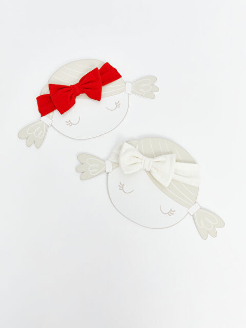 LCW baby Fiyonk Desenli Kız Bebek Saç Bandı 2'li - S56497Z1-FDU