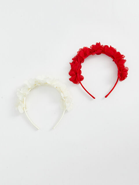 LCW baby Bentiță pentru Bebeluși Fete Detaliată cu Tulle, Pachet de 2 - S56507Z1-GYE