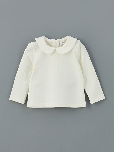 LCW baby Arkası Çıtçıtlı Kız Bebek Tişört - S56521Z1-FDU