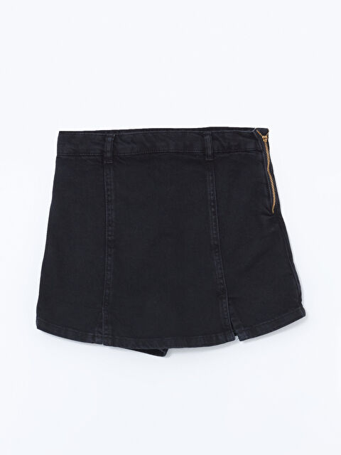 LCW Kids Basic Kız Çocuk Jean Şort Etek - S56577Z4-326