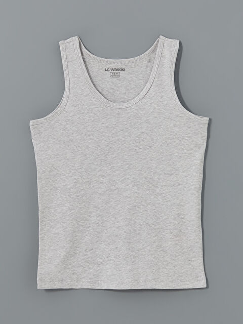 LCW Kids Bisiklet Yaka Erkek Çocuk Atlet - S56667Z4-LAK