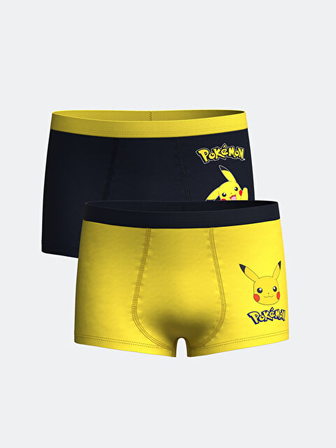 LCW Kids Pikachu Baskılı Erkek Çocuk Boxer 2'li - S56680Z4-JC7