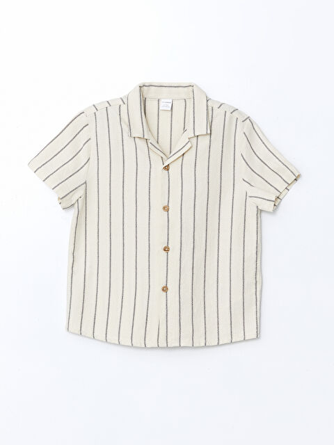 LCW baby Çizgili Kısa Kollu Erkek Çocuk Gömlek - S56717Z1-LE4