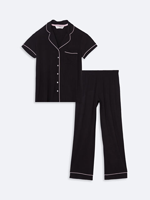 LCW DREAM Gömlek Yaka Kadın Pijama Üstü