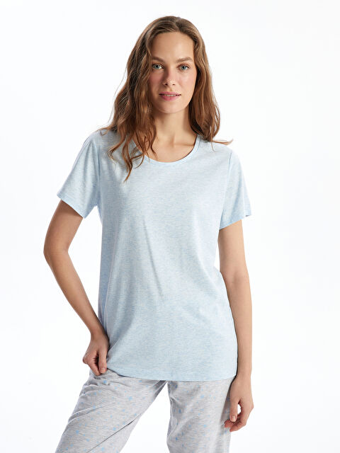 LCW DREAM طقم بيجاما برقبة دائرية للسيدات - S56947Z8-354