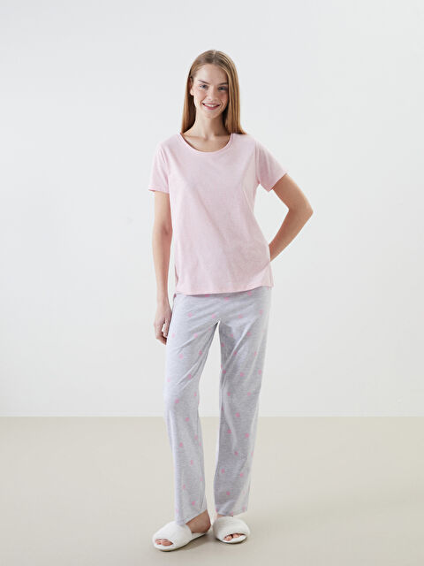 LCW DREAM Bisiklet Yaka Kadın Pijama Takım - S56947Z8-E6R