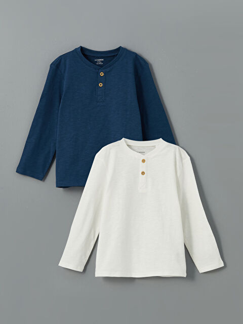 LCW Kids Футболка для мальчиков с круглым вырезом, набор из 2