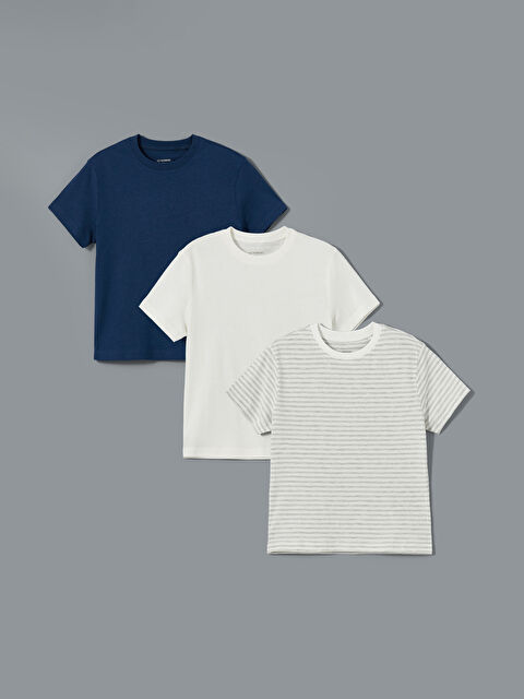 LCW baby Crew Neck Basic Boys' T-Shirt - S56977Z1-R9J