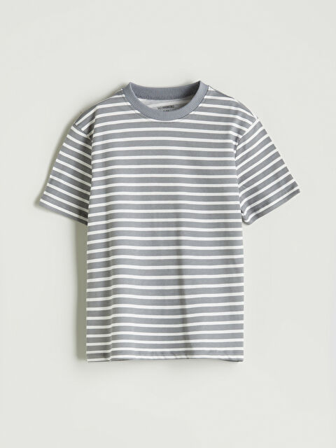 LCW Kids Bisiklet Yaka Baskılı Erkek Çocuk Tişört - S57001Z1-LFY