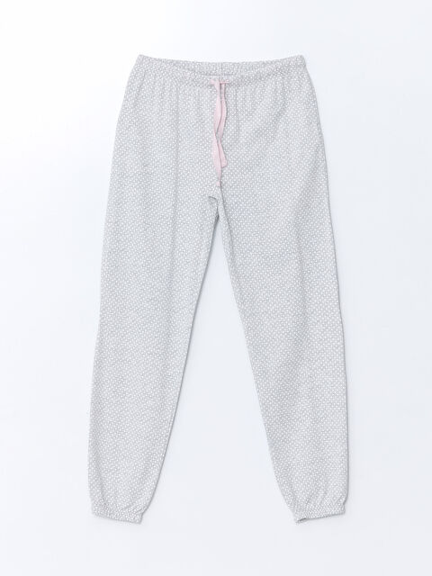 LCW DREAM Beli Lastikli Puantiyeli Kadın Jogger Pijama Altı